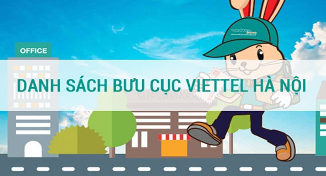 Danh sách chi nhánh viettel post hà nội